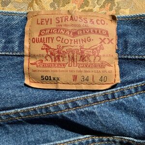 Vintage Levi’s 501XX 34x40